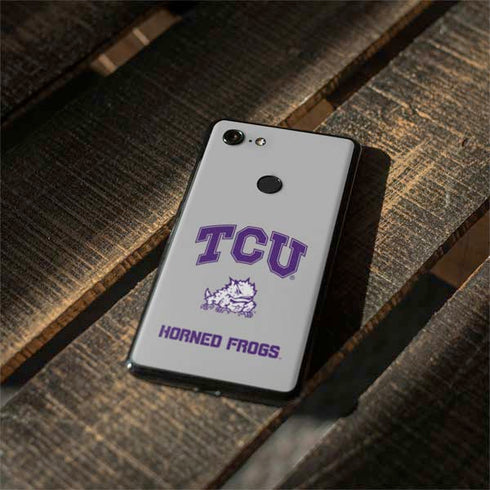 Texas Christian University Horned Frogs Logo Print Google Pixel 3 XL Skin